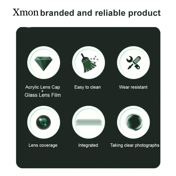 Image of Xmon Back Camera Lens Protector for Vivo V50 (1 Pack) Premium Camera Glass Protector Guard, Anti-Scratch, Ultra-Clear, Easy Installation