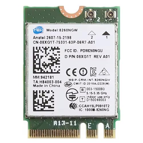 Módulo 8260NGW M.2 interno para actualizar el sistema inalámbrico de ordenadores All in One
