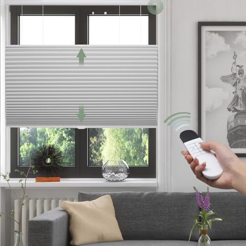 Zshine Top Down Bottom Up Motorized Honeycomb Blinds Customized Cellular