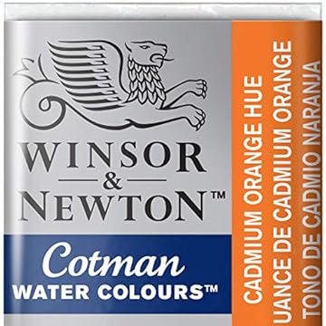 Winsor & Newton Cotman Watercolour Paint Half Pan – Cadmium Orange Hue 090