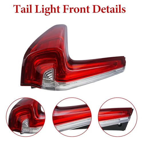 LED Tail Light Assembly - Compatible with 2017 2018 2019 Honda CR-V Driver Side Outer Left - Direct Replacement for OE # 33550TLAA01, 33550-TLA-A01, HO2804113 by LEVANLIGHT - Image 3