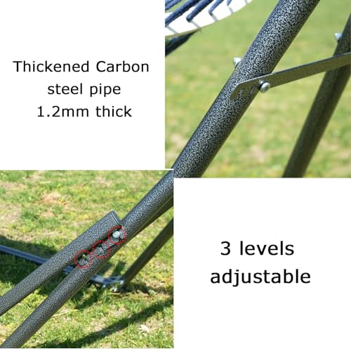 Soporte para hamaca con soporte para columpio colgante, portátil y plegable para camping, picnic, jardín, patio