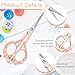 Rose Gold Embroidery Scissors, 4.7Inch Stainless Steel Sharp Pointed Tips Craft Scissors with Plastic Cap Small Vintage Scissor for Sewing, Needlework, DIY Craft