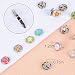 50 unidades 12mm Brads Encuadernadores Redondos de Metal para Scrapbooking Scrap Papel...