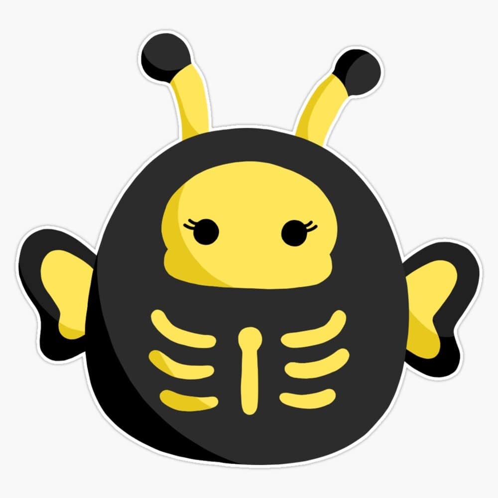 Skeleton Nixie The Butterfly Squish Bumper Sticker Vinyl Decal 5"