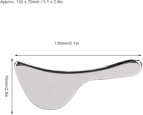 Miniatura 9 de Tabla de raspado de acero inoxidable, tablero Gua Sha, raspador corporal, herramienta de terapia física, masaje de acupuntura, alivio del dolor