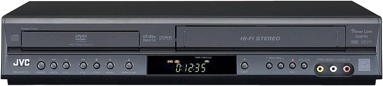 JVC HRXVC11B Progressive Scan DVD Player and VCR Combo (Renewed)