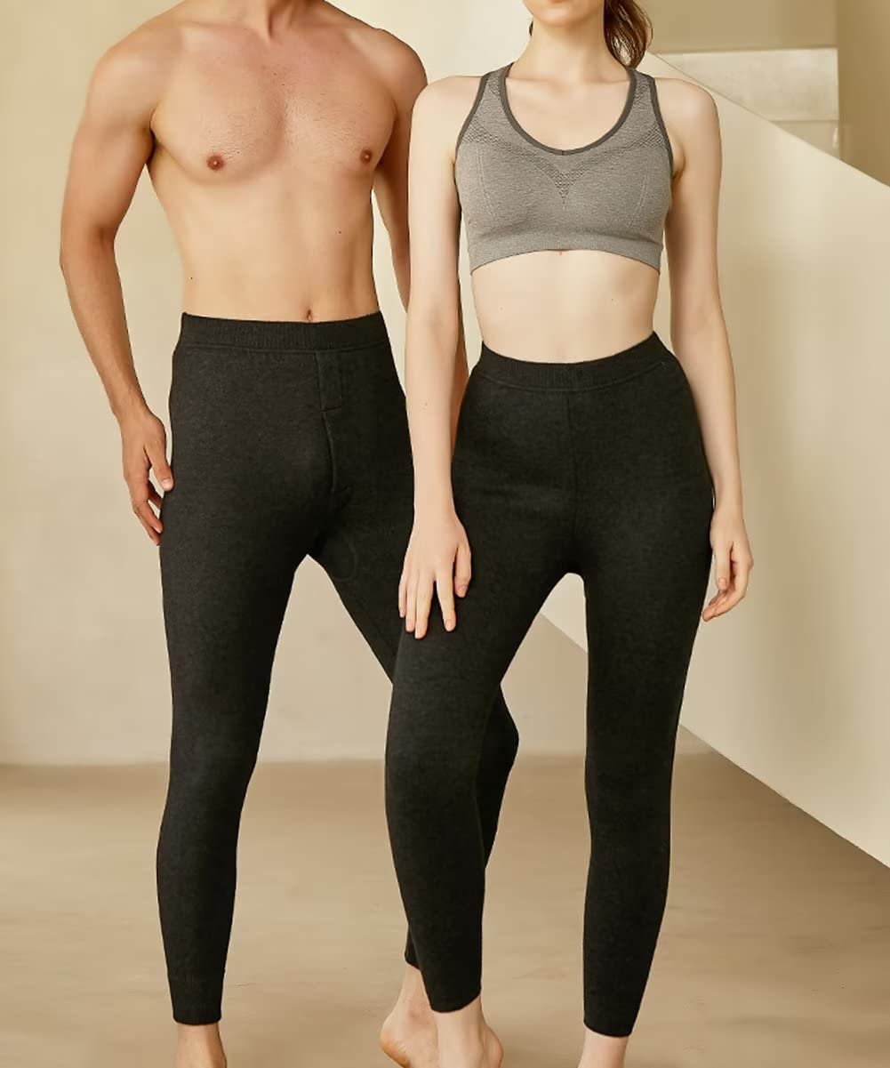 Ropa Interior térmica Leggings de Cachemira 100% para Mujeres Hombres Pantalones de Capa Base térmica Pantalones para Caminar esquí Senderismo Caza