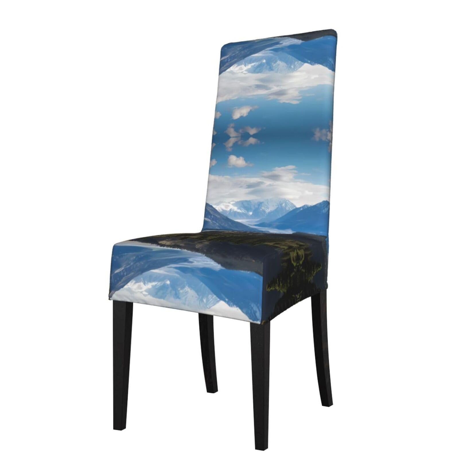 YYHWHJDE Mountain View Prints Protection Cover for Dining Chair – Stretchable Slipcovers for a Refreshing Dining Room Makeover