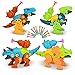EKKONG Dinosaurios Juguetes, Juguetes de Montaje de Dinosaurios, 4 Packs Incluyen Tyrannosaurus,Triceratops,Velociraptors y Centrosaurus, Juguetes Educativos Regalos para Niños y Niñas