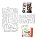 2 Stück Stanzschablone Große Buchstaben und Zahlen, Stanzformen Alphabet Groß Schneiden Prägeschablonen Prägung Schablone Stanzschablonen für DIY Sammelalbum Scrapbooking Foto Album Papier Karten Deko