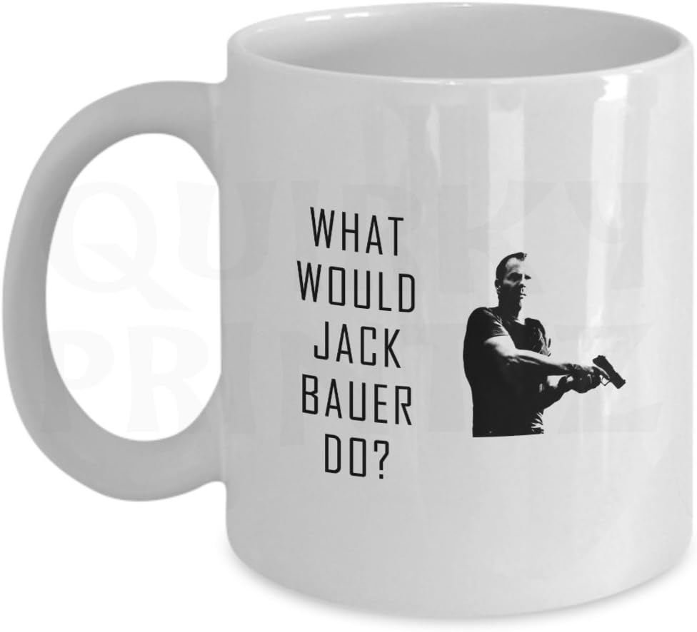 Quirky PrintzNovelty 24 What Would Jack Bauer Do Gift Slogan Mug SK146