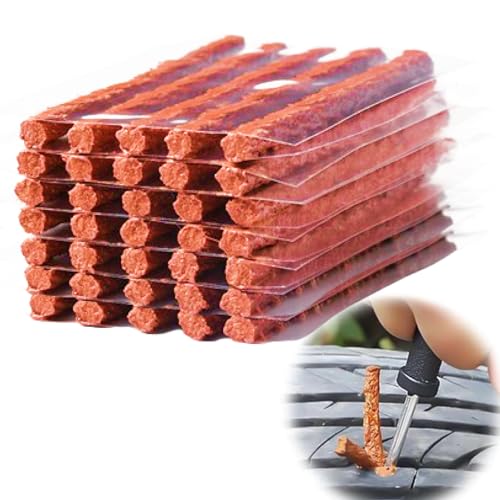 Hugwish 35pcs mèches crevaison voiture, kit réparation pneu, meche pneu crevaison, meche anti crevaison, kit réparation pneu pour Voiture, Moto,...