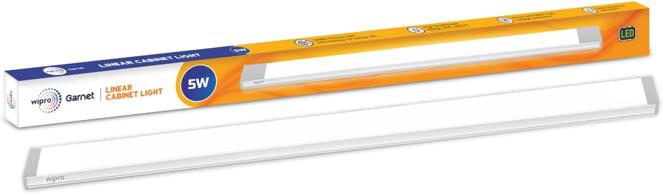 Garnet Linear Under Cabinet Light 5w Warmwhite (Aluminium, 1FT, Pack of 1)