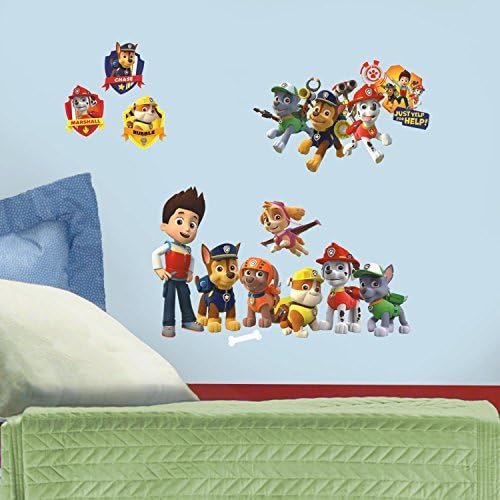 2 X RoomMates RMK2640SCS Paw Patrol Peel and Stick Wall Decals