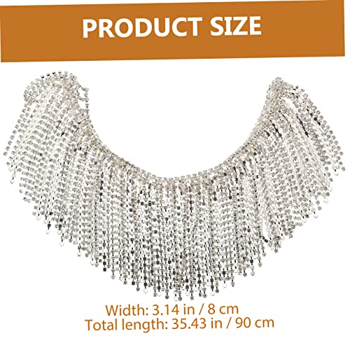 Couture et accessoire pour vêtements VILLCASE : 2 franges strass pour customisation et fête