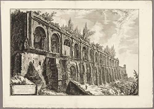 Impression d'affiches Piranesi Vestiges de la Villa de Mécène Toile 60x90cm