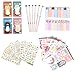 Kawaii School Supplies - Cat Stationery Set includes 6 Gel Pens, 120 Sticky Notes, 45 Pcs Stickers, 240 Bookmark Page Flags - Japanese Style Office Supplies/Journaling Kit - Gift for Girls