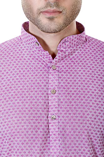 Image of LUCKWIN Men's Regular Fit Cotton Kurta Pyjama Set, Full-Sleeve, Mandarin Collared Neck, Ideal for Every Occasion, Cotton Made, Lightweight and Comfortable