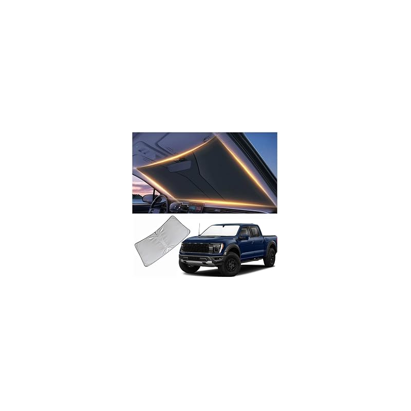 Protetor solar para para-brisa Ford F150 2009–2025 em tecido macio com ajuste específico