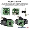 ELP VGA Super Mini Wide Angle USB Camera Module with 100degree Lens High Speed 480P 60fps UVC USB2.0 Video Webcam Board OV7725 Embedded Industrial Camera for Computer, Raspberry Pi, Jetson Nano