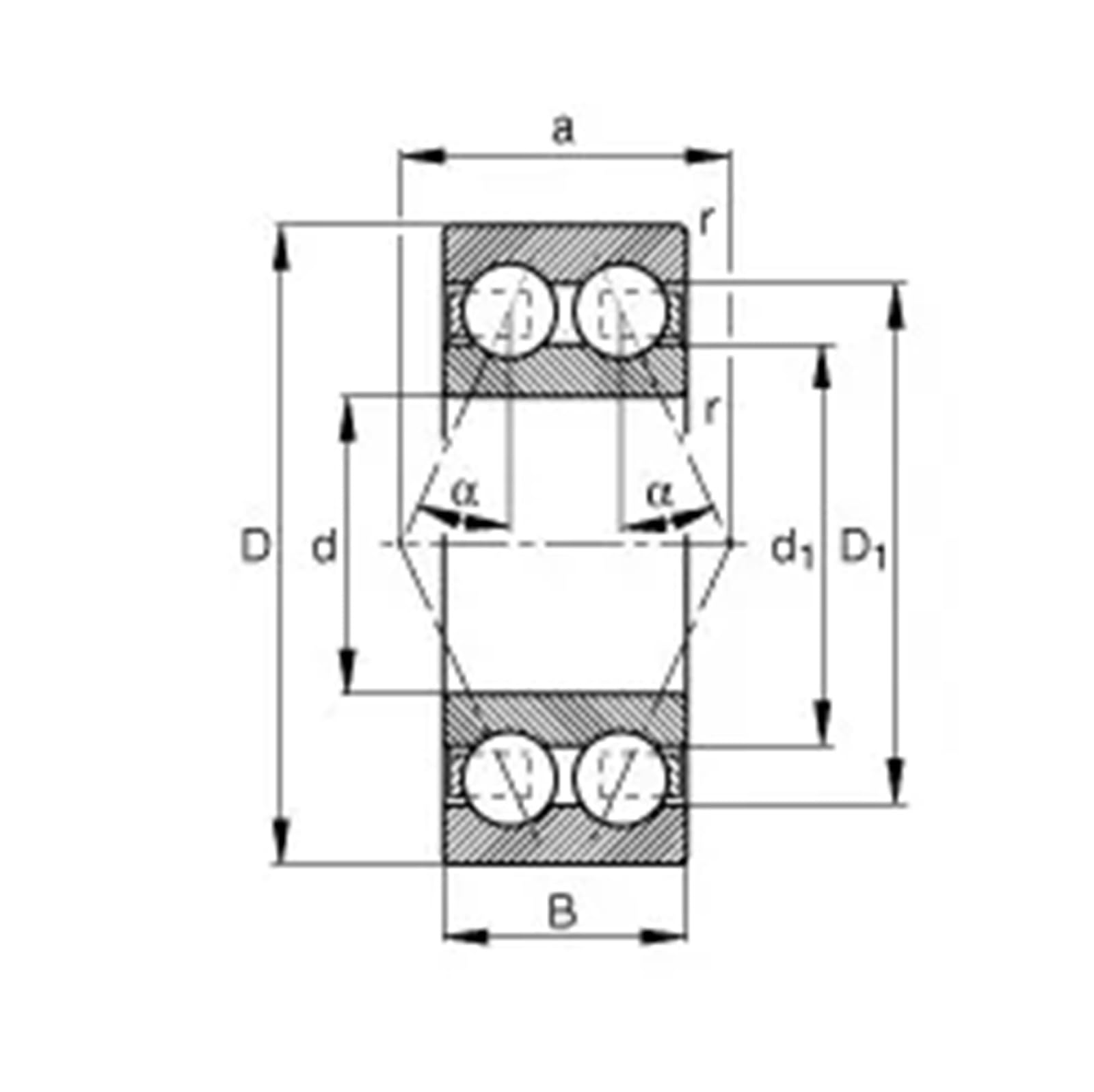 1 pz 3220ATN9 3220 3220A 5220 100x180x60,3 3220-B-TVH 3056220 3220B Cuscinetti a Sfere a Contatto Obliquo