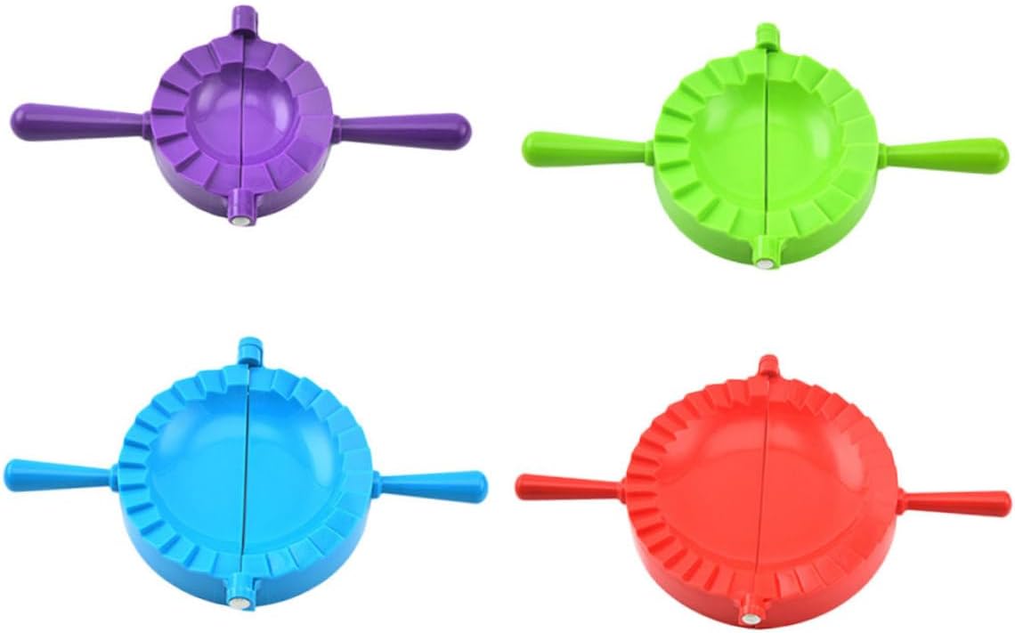 ABOOFAN 4-Piece Dumpling Mold Set Manual Dumpling Maker Adjustable Press and Cutter Food-Grade Plastic and Ravioli