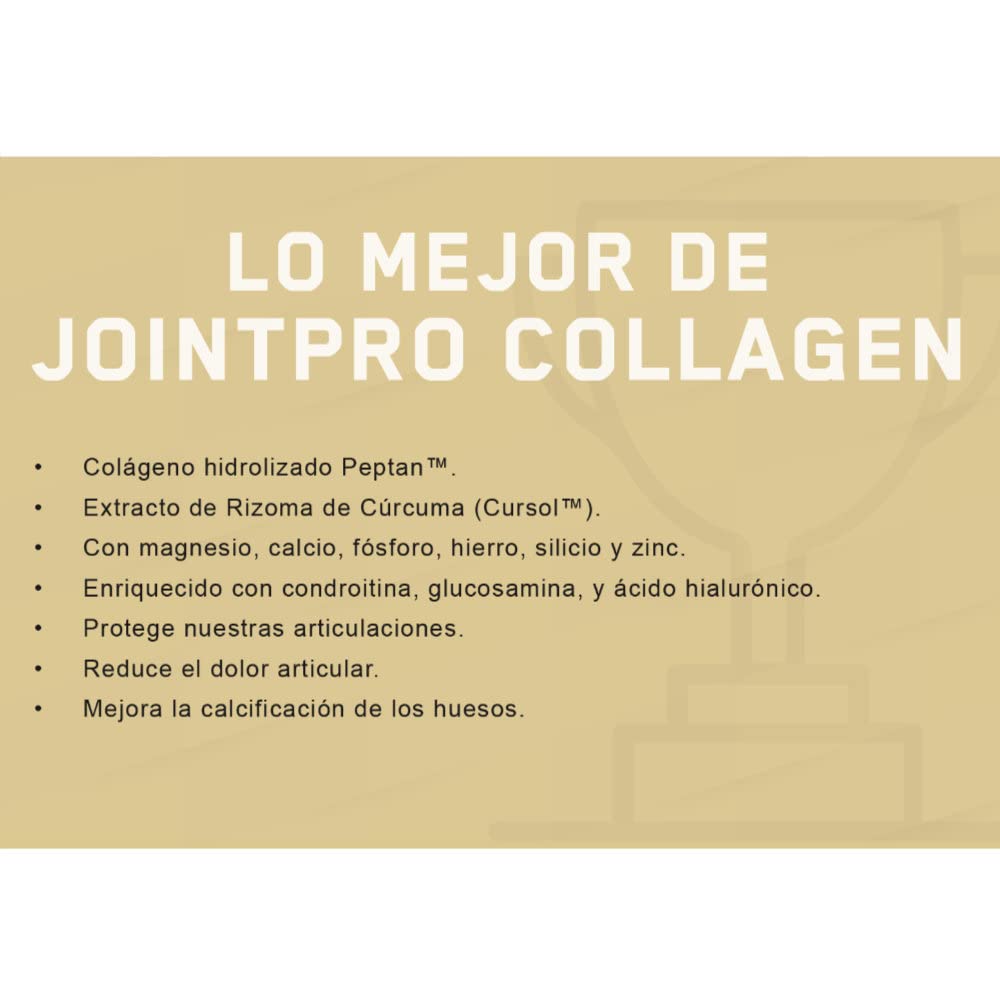 PROFIT - JointPRO Collagen - Combinado de colágeno PepTan con magnesio, zinc, condroitina, cúrcuma y CURSOL. Para mantener una correcta salud ósea - Sabor Mango Tropical Naranja - 350 gr = 35 serv.