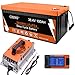 CHINS Smart 36V 100AH LiFePO4 Battery, 36V Lithium Golf Cart 200BMS, Built in Bluetooth Peak Current 500A, Includes 36V 25A Lithium Battery Charger, Perfect for Trolling Motors, Marine