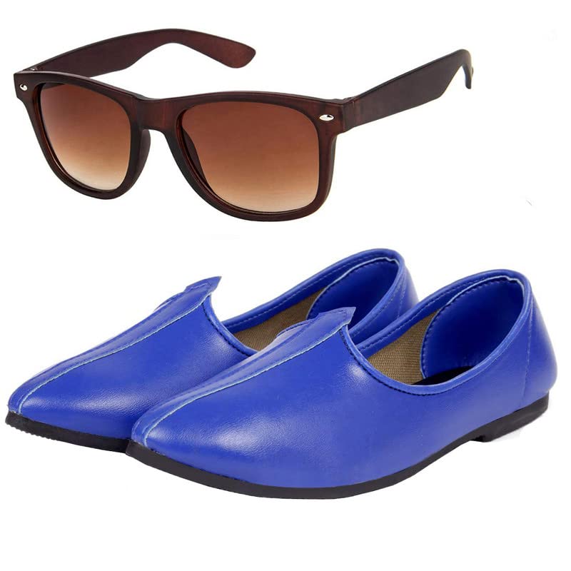 Stylish l Men/Boys Colourfull Jutti Lace-Up Formal Shoes with Brown Wyfer-image-7