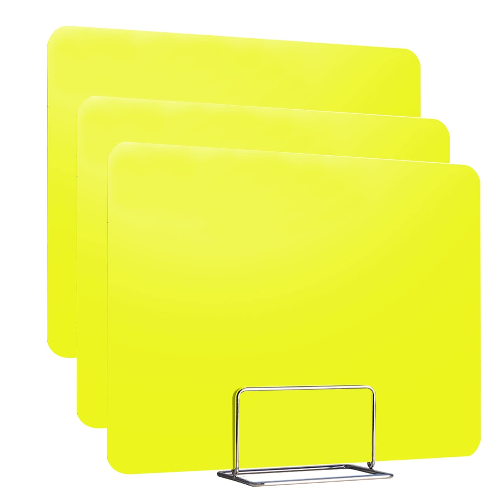HJYCLFAZU 3Pack Yellow Classroom Desk Dividers Lightweight Office Partitions Durable Privacy Screens for Testing & Study Areas (Size: 40cm)