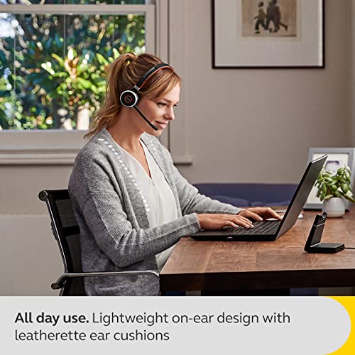 Jabra Evolve 65 SE Link380a UC Stereo- Bluetooth Headset with Noise-Cancelling Microphone, Long-Lasting Battery and Dual Connectivity - Works with All Other Platforms - Black - image 2