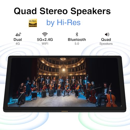 DOOGEE T10 Plus Tablet 10.5 Zoll, Android 13 Tablet 20GB RAM+ 256GB ROM(1TB TF), 2K 1920 * 1200 Octa-Core,8250mAh Akku, 13MP+8MP Kamera, Tablet PC 4G LTE/5G WiFi/Widevine L1/GPS/mit Hülle 2024 – Bild 6