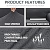Ystyle Extensible Housse Canapé 4 Places, Universelle Housse De Canapé Avec Accoudoirs, Housse Protection Canapém, Sofa Cover Antidérapante, Couvre Canapé Pour Chiens Chats Animaux, Vert