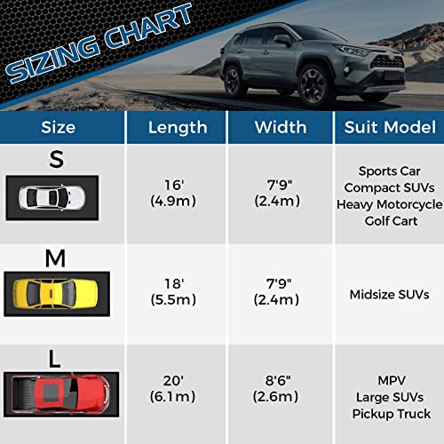 Jdgg CD-01-BKS-L-US Waterproof Garage Floor Mat For Under Car, 7'9"X16' Heavy Duty Containment Mat With Free Floor Squeegee, Protects Garage Floor From Snow thumb #3