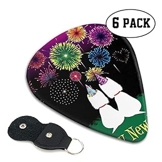 Happy Year Lot de 6 médiators pour guitare acoustique, guitare électrique, basse, ukulélé – fins, moyens et épais - Les Beatles, Paul McCartney, John Lennon, RIngo Starr, George Harrison Happy Year Lot de 6 médiators pour guitare acoustique, guitare électrique, basse, ukulélé - fins, moyens et épais – Image 2