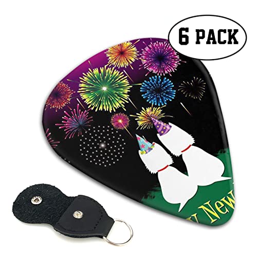 Happy Year Lot de 6 médiators pour guitare acoustique, guitare électrique, basse, ukulélé – fins, moyens et épais - Les Beatles, Paul McCartney, John Lennon, RIngo Starr, George Harrison Happy Year Lot de 6 médiators pour guitare acoustique, guitare électrique, basse, ukulélé - fins, moyens et épais – Image 3