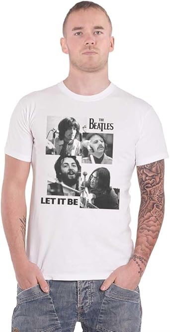 Amazon | [Rock Off Trade] The Beatles T Shirt Let It Be