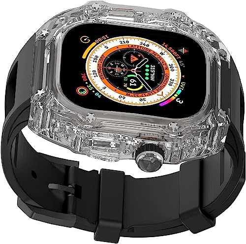 Bracelet montre transparent pour Apple Watch 45mm | Look sport chic urbain