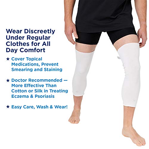 Eczema & Psoriasis - Arm & Leg Sleeve - Moderate & Severe Sensitive Skin Treatment - Wet Wrap Bandage - Fits Bicep Or Thigh < 18" In Circumference Wet Wrap Bandage For Adults #TOP5