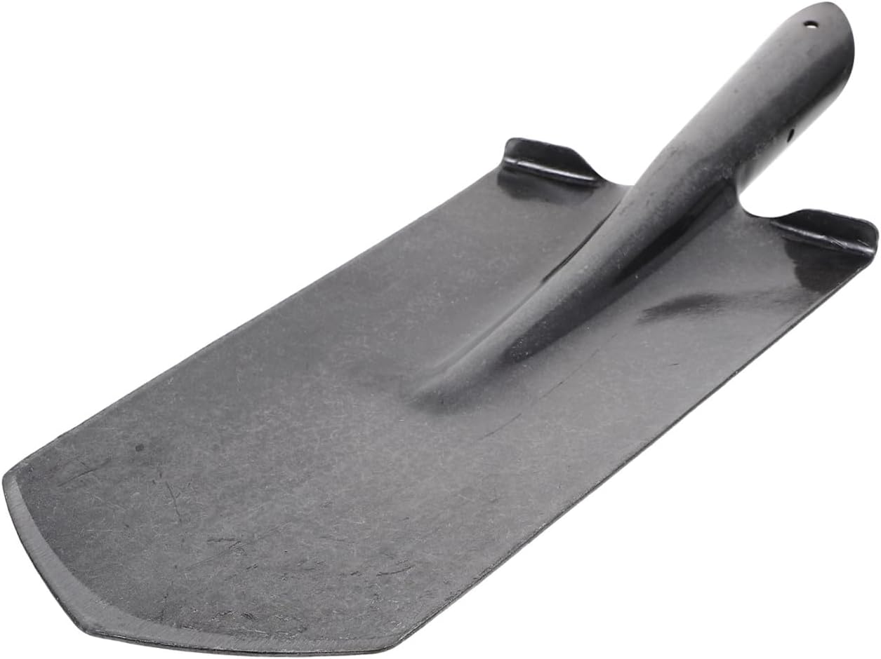 Manganese Steel Narrow Point Shovel Spade for Digging and Planting, Thickened Metal Garden Soil Tool with Handle, Suitable for Tree Transplanting and Farming Use