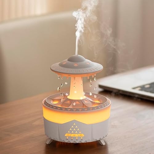 Humidificador Nube Lluvia, Difusor de Aceite Esencial Aromaterapia,Luz Nocturna de Aromaterapia con 7 Colores Que Cambian, difusor aceites Esenciales con Control Remoto,Humidificador para Dormitorio Humidificador Nube Lluvia, Difusor de Aceite Esencial Aromaterapia,Luz Nocturna de Aromaterapia con 7 Colores Que Cambian, difusor aceites Esenciales con Control Remoto,Humidificador para Dormitorio