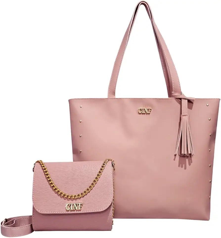 Bolsas Feminina Sacola Grande E Tira Colo Transversal Kit 2 Peças