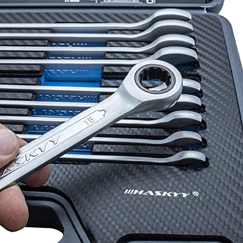 12 Pieces tool set; ratchet wrench/ring spanner ratchet spanner set 8-19 mm