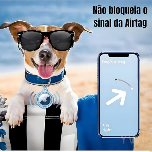 Capa Chaveiro para Airtag a Prova D'água Proteção Total para Mala, Bolsa, Pet (Rosa)