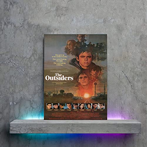 Posters & Prints Movie Posters The Outsiders Poster (2) Canvas Wall Art Prints For Wall Decor Room Decor Bedroom Decor Gifts 24X32Inch(60X80Cm) Frame-Style-2 #TOP4