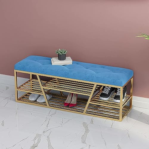 Banc à chaussures avec rangement pour optimiser un couloir étroit