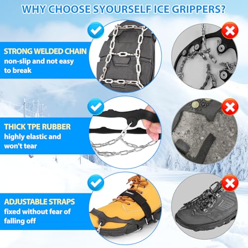 Crampons à glace pour chaussures résolvant le manque d'adhérence hivernal - 3