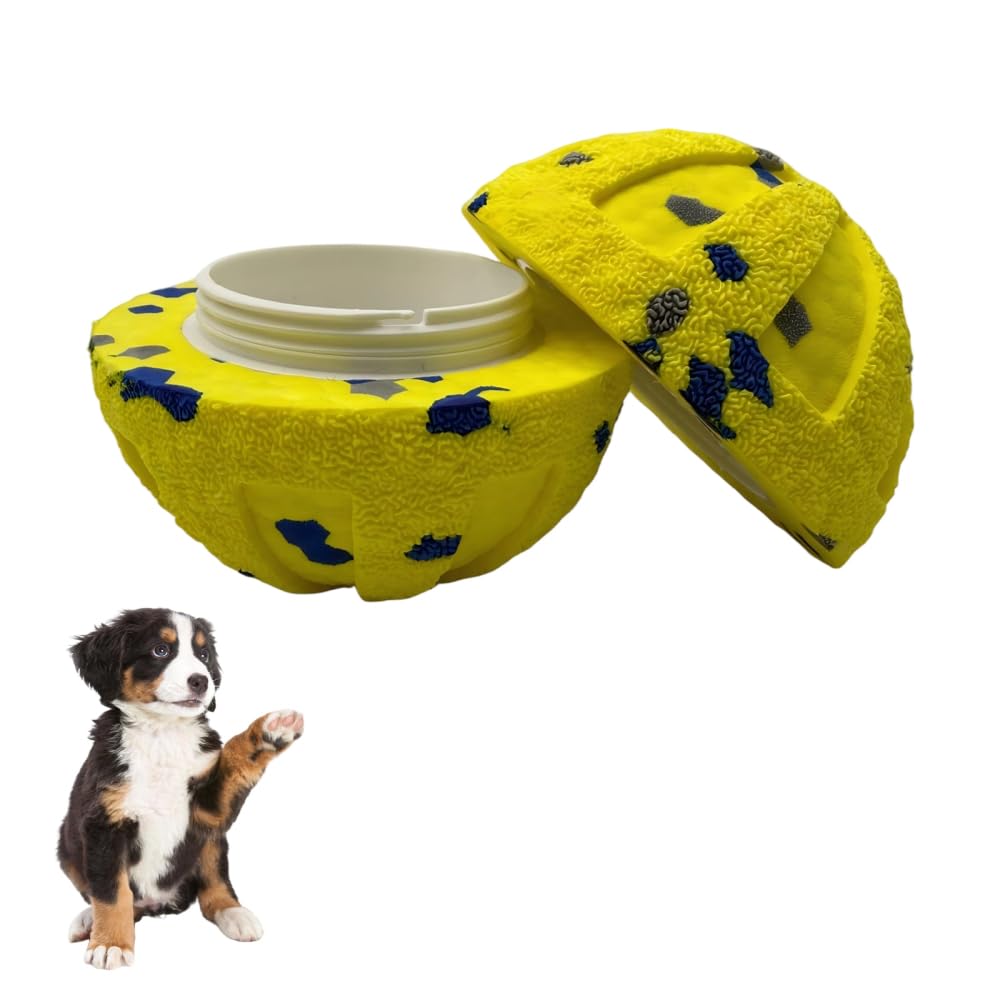 DONGKER Dog Ball Replacement Shell,Thickened ETPU Puppy Ball Cover Built-in ABS Hard Protection Chamber for Most Pet Smart Balls