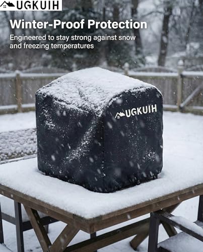 UGKUIH Grill Cover Fit for CharBroil Bistro Pro Tabletop Electric Grill, Table Top Cover Heavy Duty 600D Waterproof, Compatible with CharBroil Models 25302150 25302149 25302162 Tabletop Grill Cover — view 6